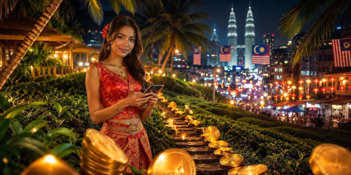 Pemain menggunakan kasino mudah alih alibaba88 di Kuala Lumpur dalam gaya Melayu