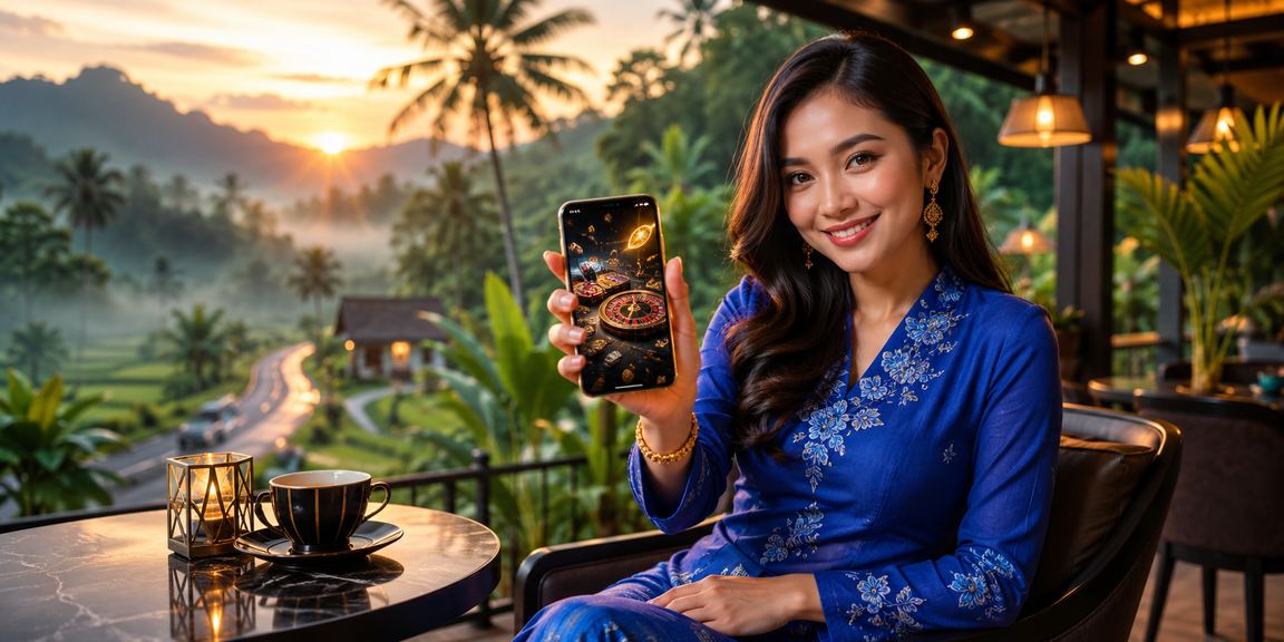 Pemain Malaysia berpakaian baju kurung bermain kasino mudah alih alibaba88